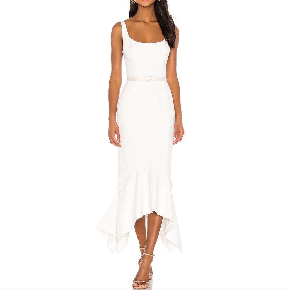 KEEPSAKE The Label Uptown Midi Dress Porcelain 6 - Picture 16 of 16
